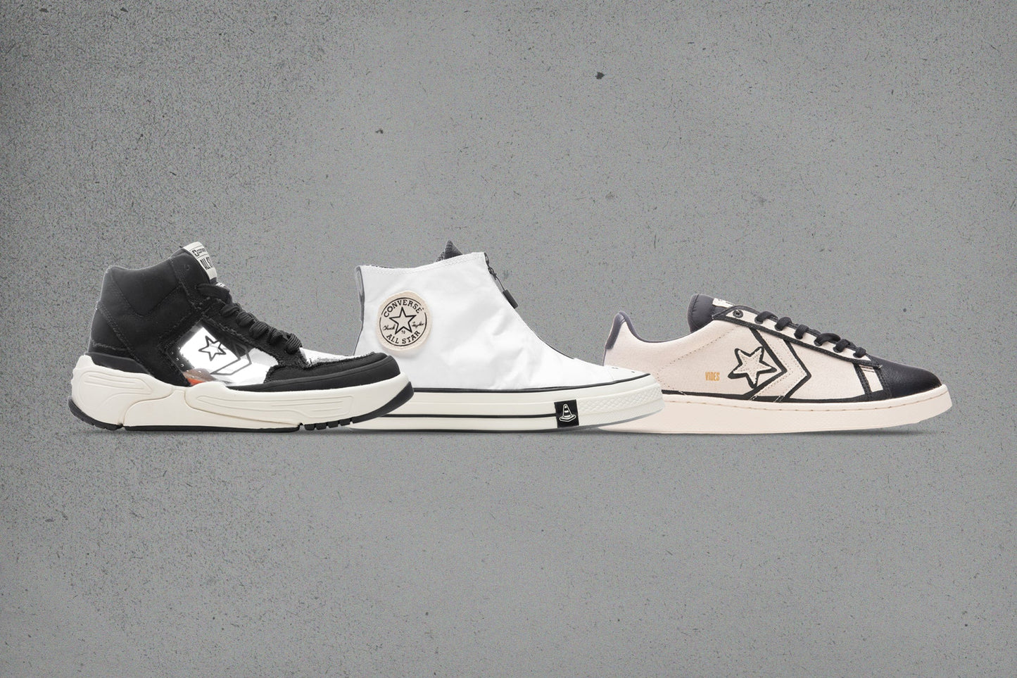 Converse x Joshua Vides Weapon CX Hi - Black/Clear/Rutabaga