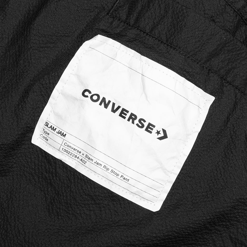 Converse x Slam Jam Rip Stop Pant - Black
