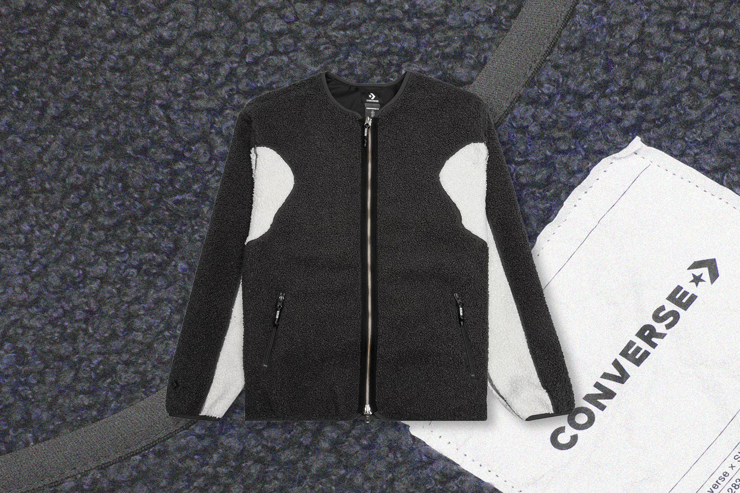 Converse x Slam Jam Sherpa Jacket - Black/Grey