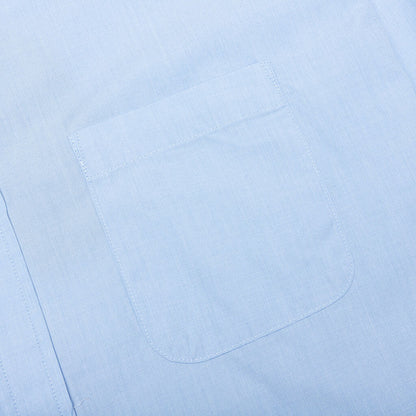 Double Regular Collar Shirt - Sax Blue