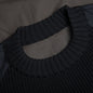 Cotton Chino Mix Pullover - Black/Navy/Dark Khaki