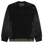 Cotton Chino Mix Pullover - Black/Navy/Dark Khaki