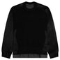 Cotton Chino Mix Pullover - Black