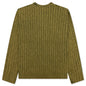Cotton Slub Rib Crew - Green