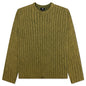 Cotton Slub Rib Crew - Green