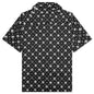Cross Bandana Rayon Shirt - Black/White