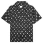 Cross Bandana Rayon Shirt - Black/White