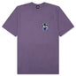 Cross Dot Pigment Dyed Tee - Grape