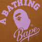 Cursive College Logo Relaxed Fit Tee - Brown