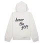 Cursive Honor Hoodie - Bone