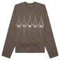 Holiday Honor the Gift Raw Edge Pullover - Grey
