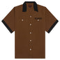 Daisy Bowling Button Down - Brown