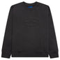 Debossed Crewneck - Black