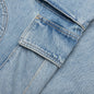 Denim Logo Cargo Pants - Light Wash