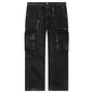 Denim Logo Cargos - Charcoal Wash