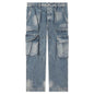Denim Logo Cargos - Light Wash