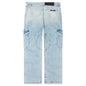 Denim Track Logo Cargos - Light Wash