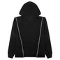 Designer Split Hoodie - Washed Black