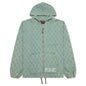Diamond Jacquard Zip Hoodie - Light Indigo