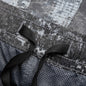 Dissolving Grid Camo Comfort Fit Bermuda Shorts - Grey