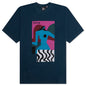 Distortion Table T-Shirt - Navy Blue
