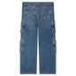 Double Cargo Denim Jeans - Washed Indigo