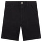 Double Knee Short - Black Rinsed
