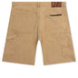 Ryan Double Knee Shorts - Washed Brown