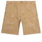 Ryan Double Knee Shorts - Washed Brown