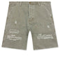 Ryan Double Knee Shorts - Washed Olive