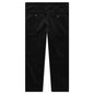 Double Pleated Corduroy Trousers - Black