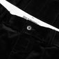 Double Pleated Corduroy Trousers - Black