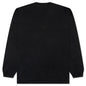 Drawstring Knit Sweatshirt - Black