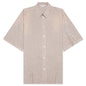 Monogram Button Up Shirt - Warm Grey