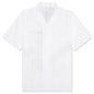 Embroidered Bowling Shirt - Antique White