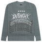Embroidered Metal Logo Crewneck - Titanium