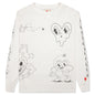 FA Heart L/S Tee - White