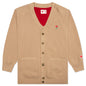 Heart Cardigan - Tan