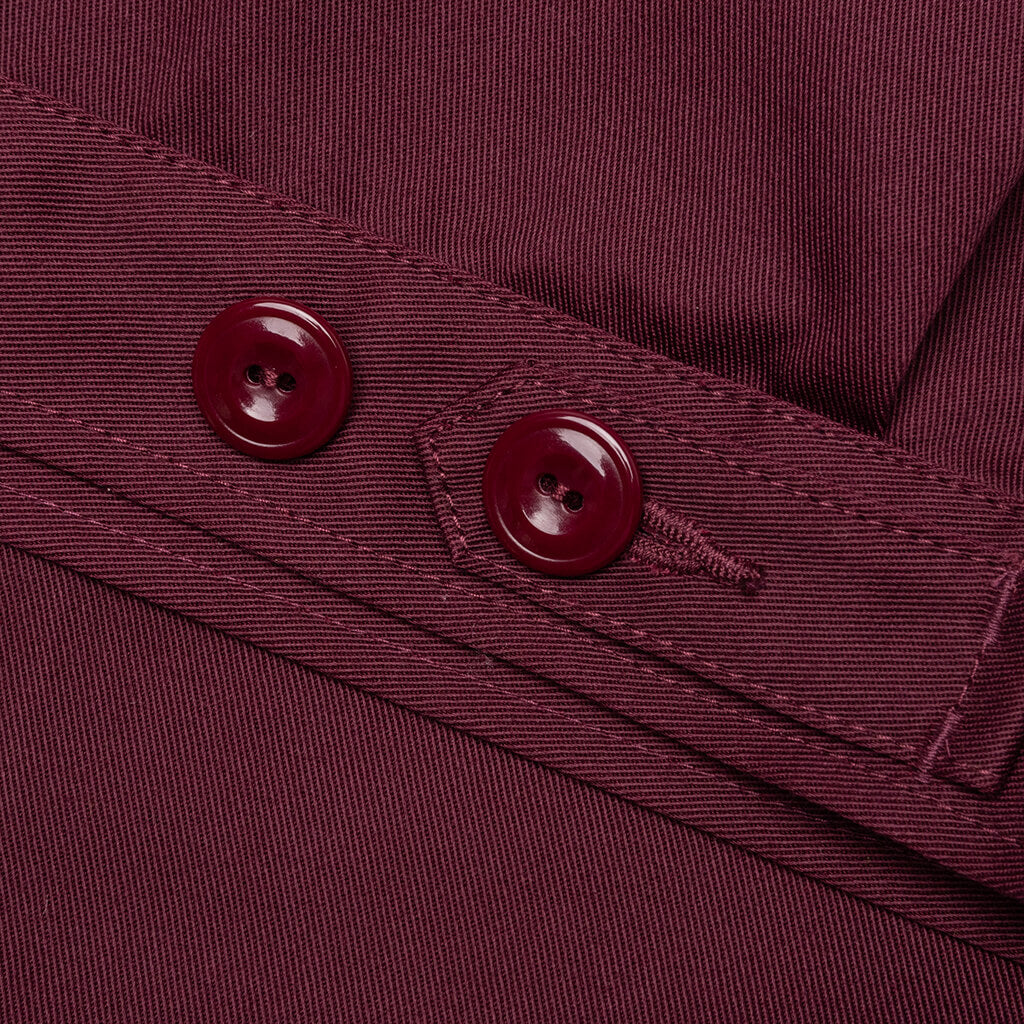 Hopeless Romantic Work Jacket - Burgundy