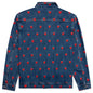 Logo Pattern Denim Jacket - Washed Blue
