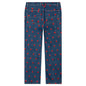 Logo Pattern Denim Pants - Washed Blue
