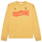 Wavy Script L/S Tee - Yellow