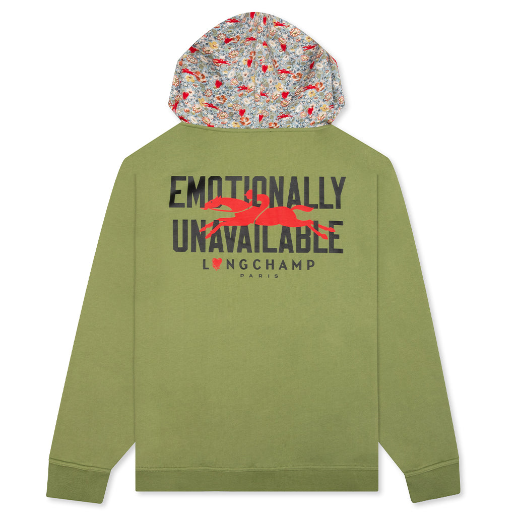 Emotionally Unavailable x Longchamp Sweatshirt Hood Theme EU - Khaki