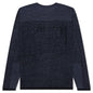 Engineered Panel Sweater - Navy