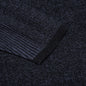 Engineered Panel Sweater - Navy