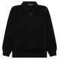 Essentials Knit Polo - Jet Black