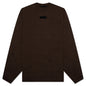 Essentials L/S Tee - Heather Wood