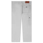 Face Embroidered Denim Pants - Grey