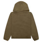 Faded Graphic Zip Hoodie - Olive