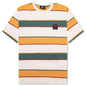 Fast Food Logo Striped T-Shirt - Burned Yellow